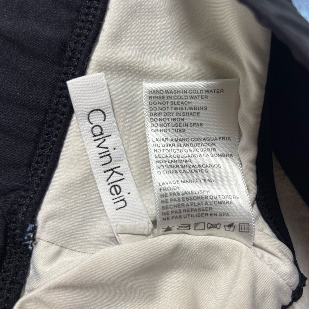 Calvin Klein Floral Sports Bra Large Racerback Athletic Workout Gym Activewear - Picture 8 of 10